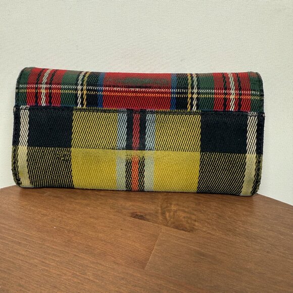 Burberry Check Plaid Tartan Canvas Cotton Wallet - Picture 5 of 7